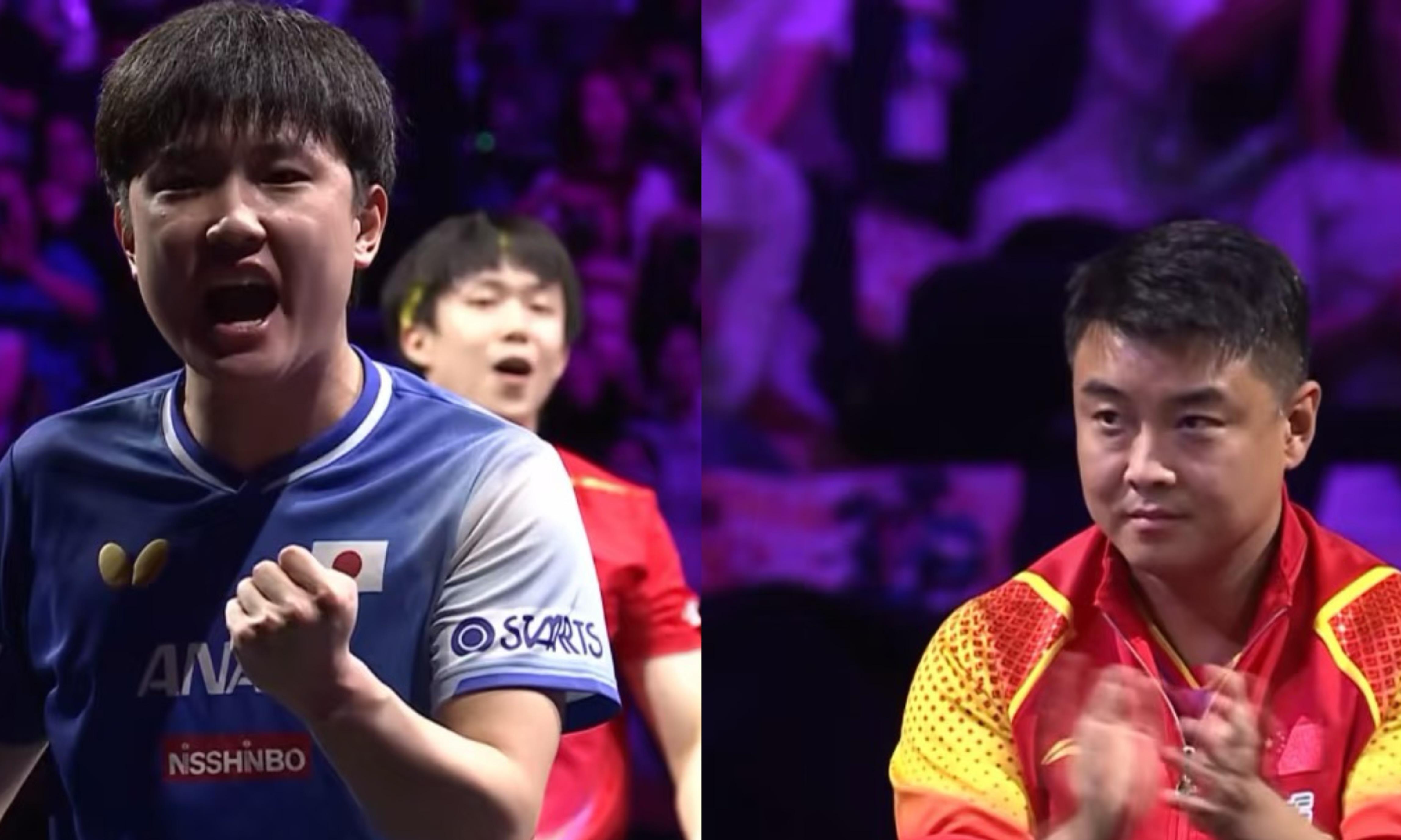 关于英国乒乓球队逆转奥地利乒乓球队，张本智和送出助攻的信息